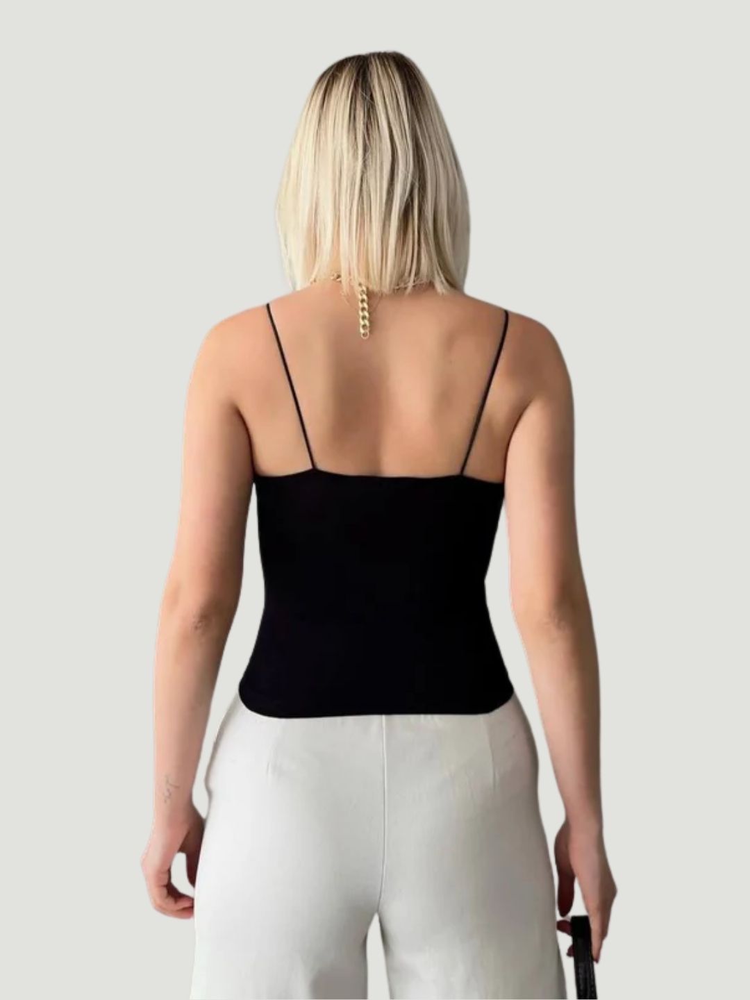 Red Spaghetti Strap Polyester with 2-Way Stretch