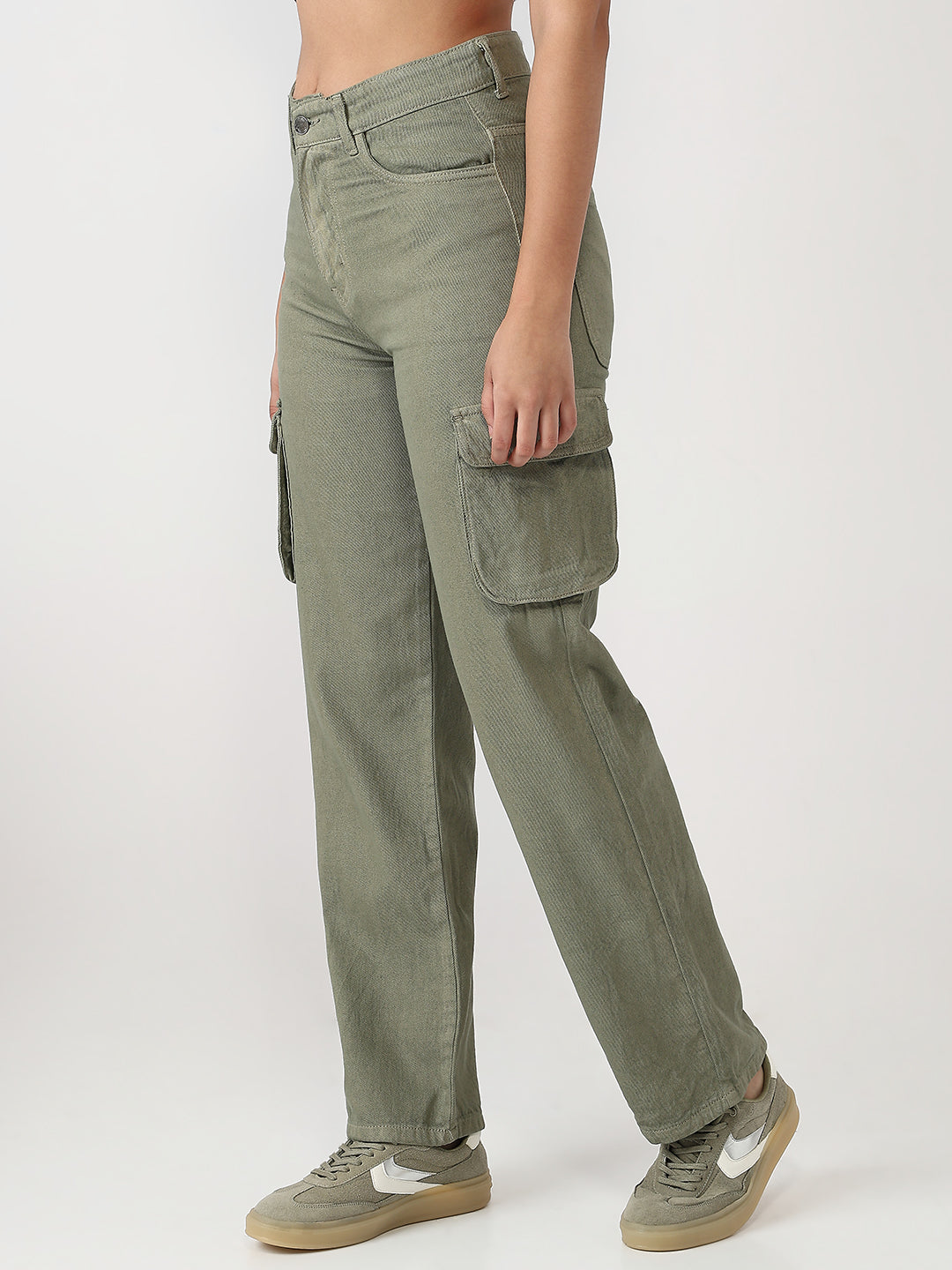 Army Green multipocketed cargo
