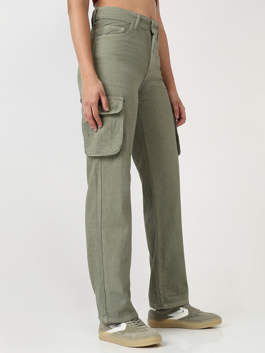 Army Green multipocketed cargo