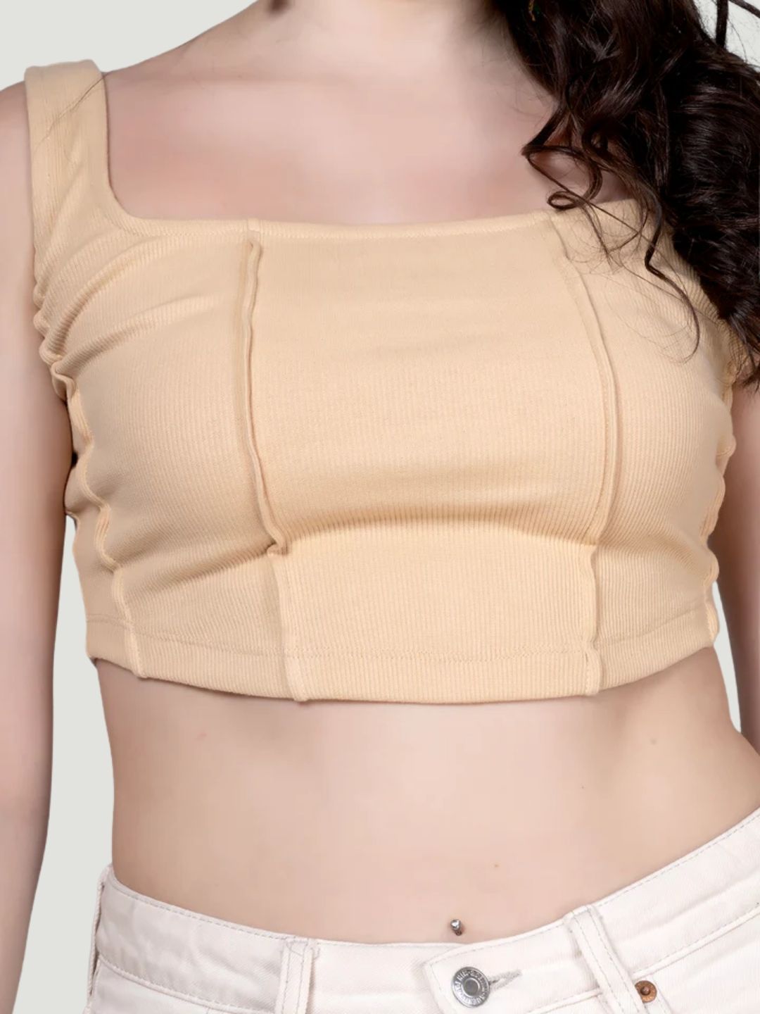 Nude corset party top
