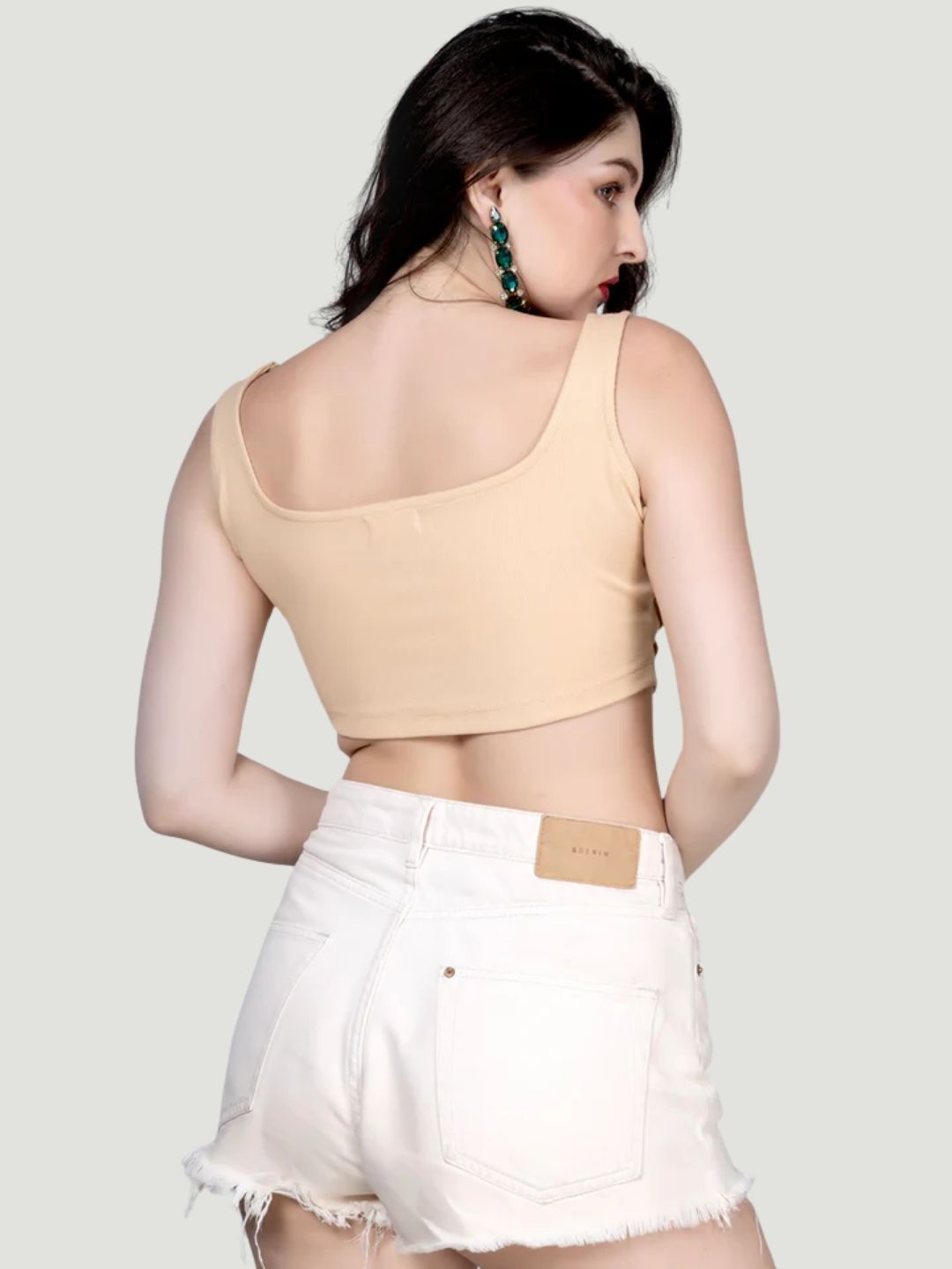 Nude corset party top