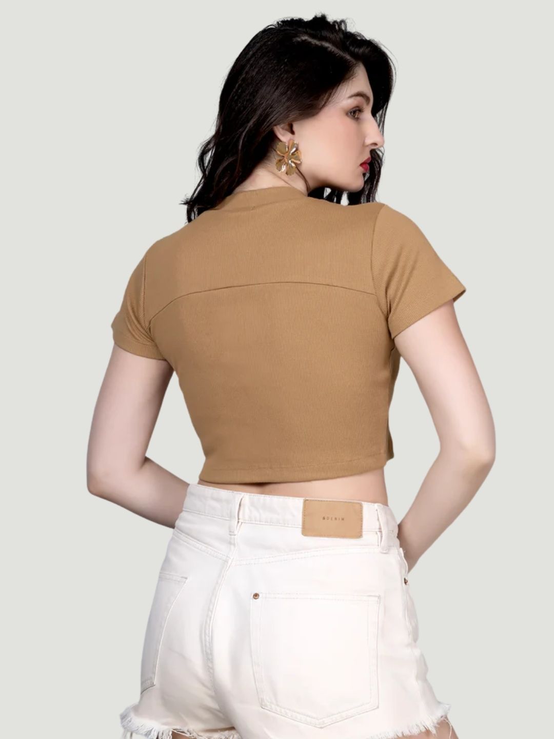 New brown crop top