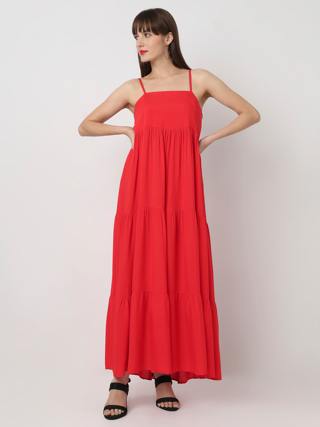 Crimson Breeze Maxi