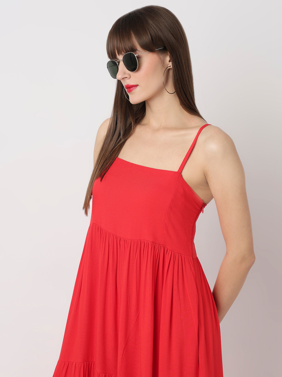 Crimson Breeze Maxi