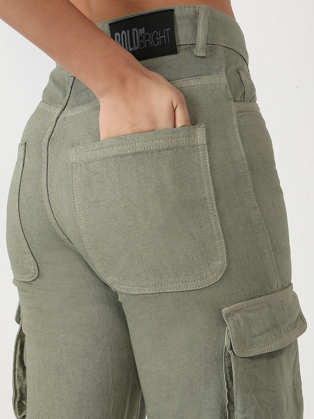 Army Green multipocketed cargo