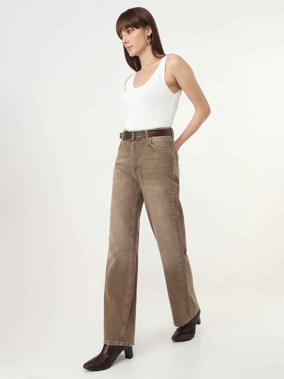 Barcelona Sandstone Straight Jeans