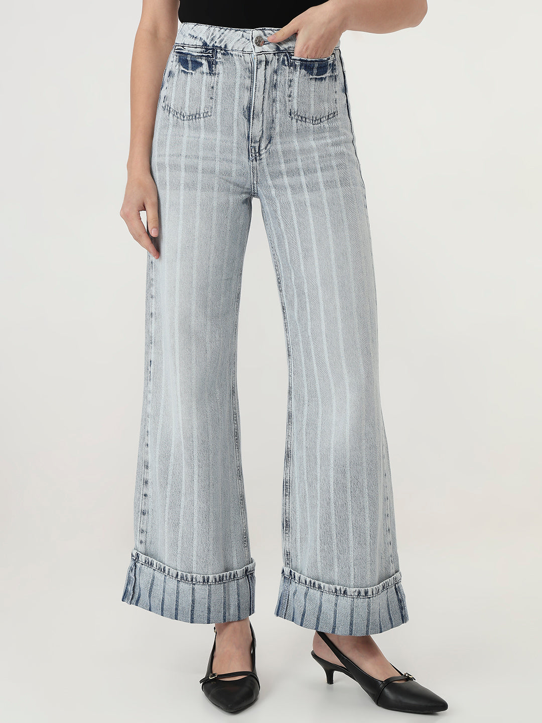 Pinstripe Paris Denim