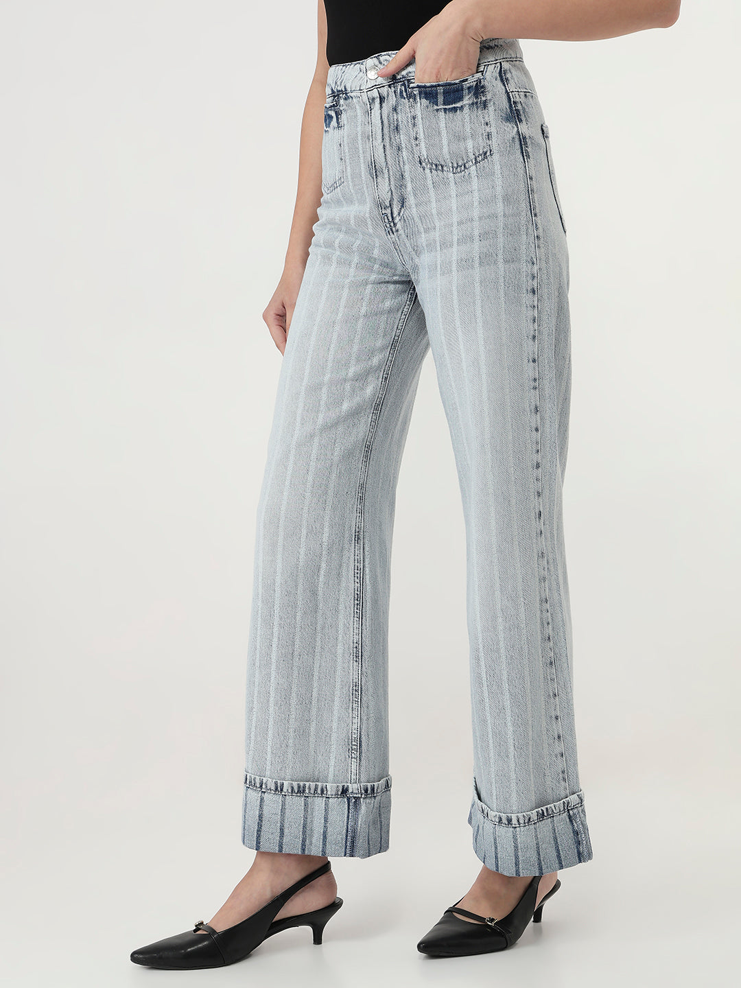 Pinstripe Paris Denim