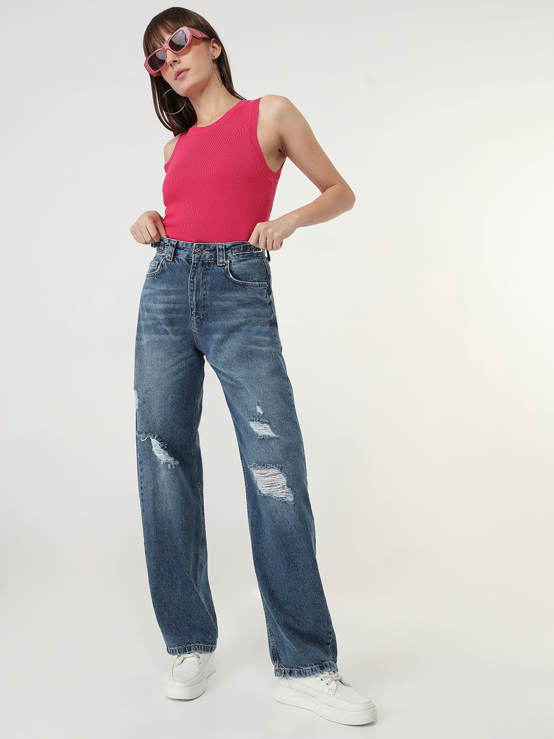 Classic ripped denim