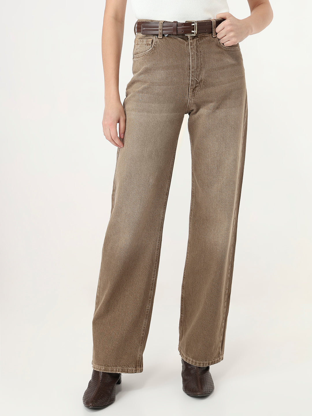 Barcelona Sandstone Straight Jeans