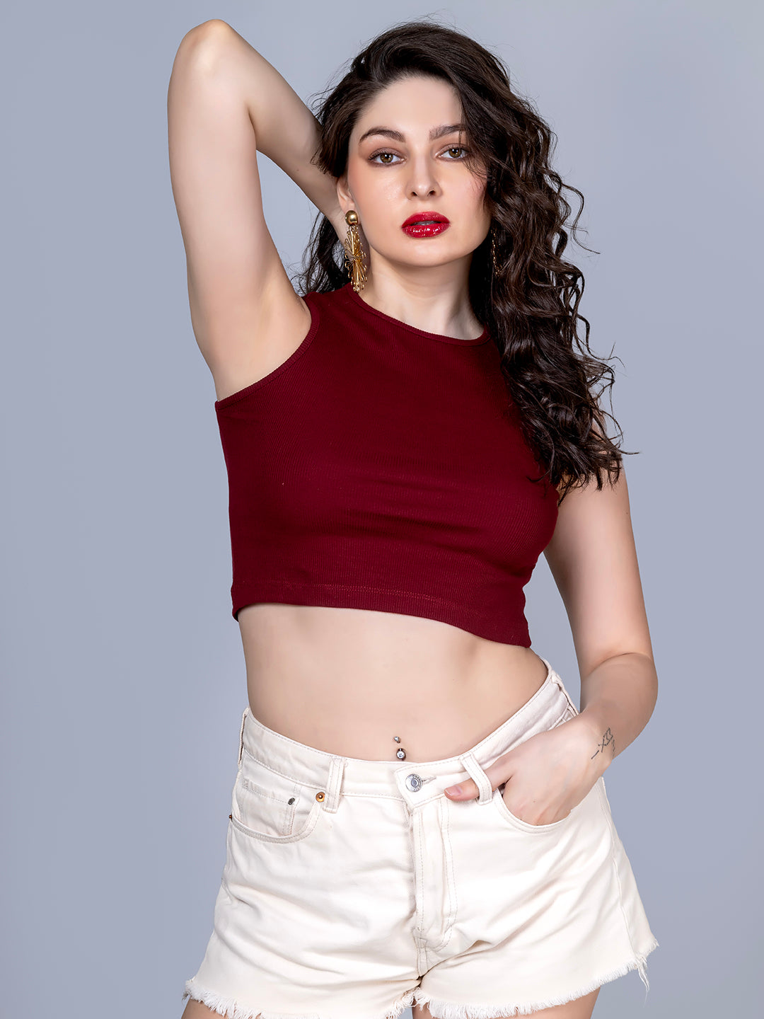 Maroon tank top