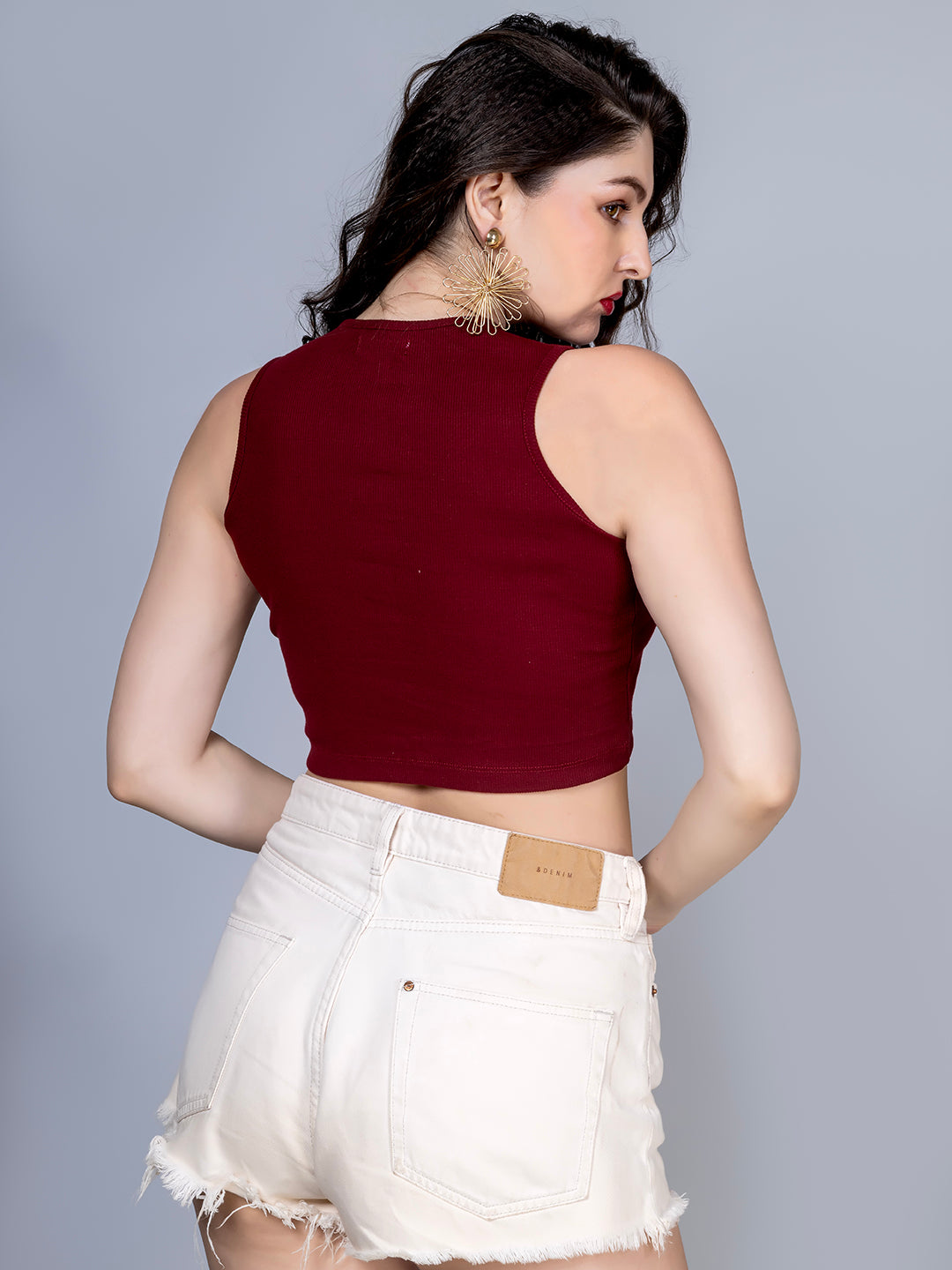 Maroon tank top